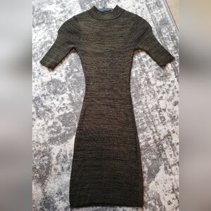 Olive Mini Sweater Dress